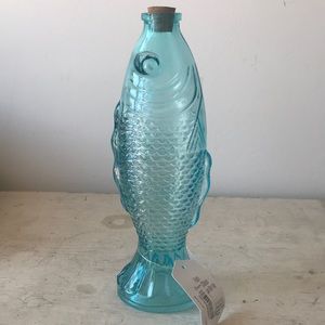 Fish shaped glass jar
